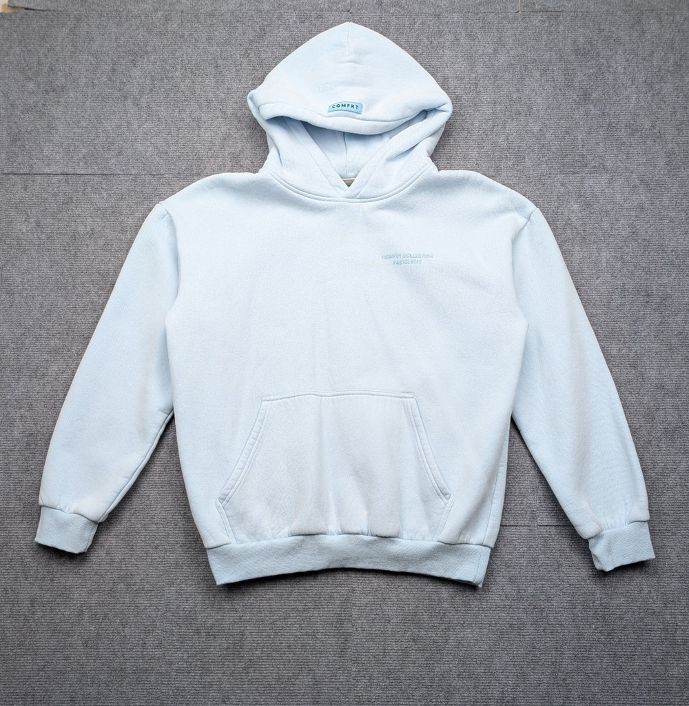 Comfrt Hoodie Womens Large Pastel Collection Blue Weighted Athleisure Oversized